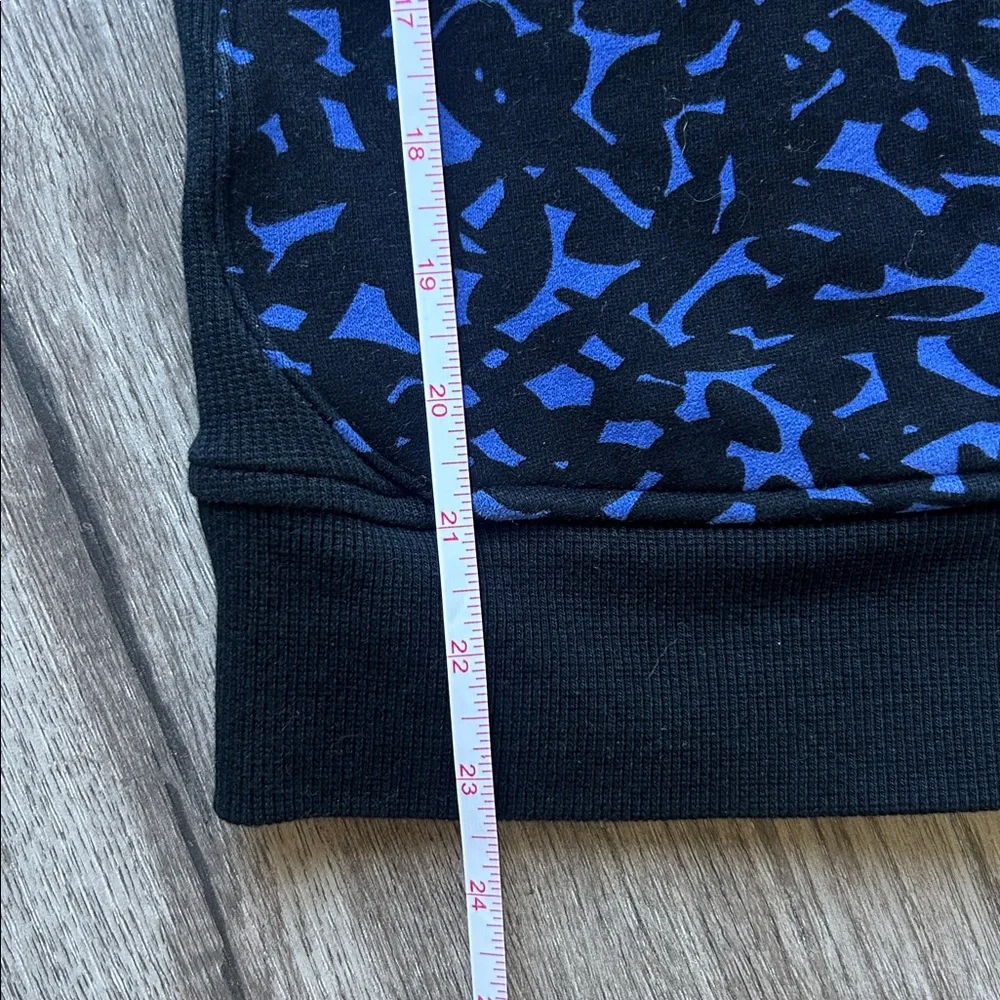 Lululemon scuba Black and Blue Patterned Hoodie size 2 - Picture 6 of 7